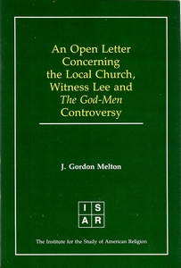 J. Gordon Melton's Open Letter